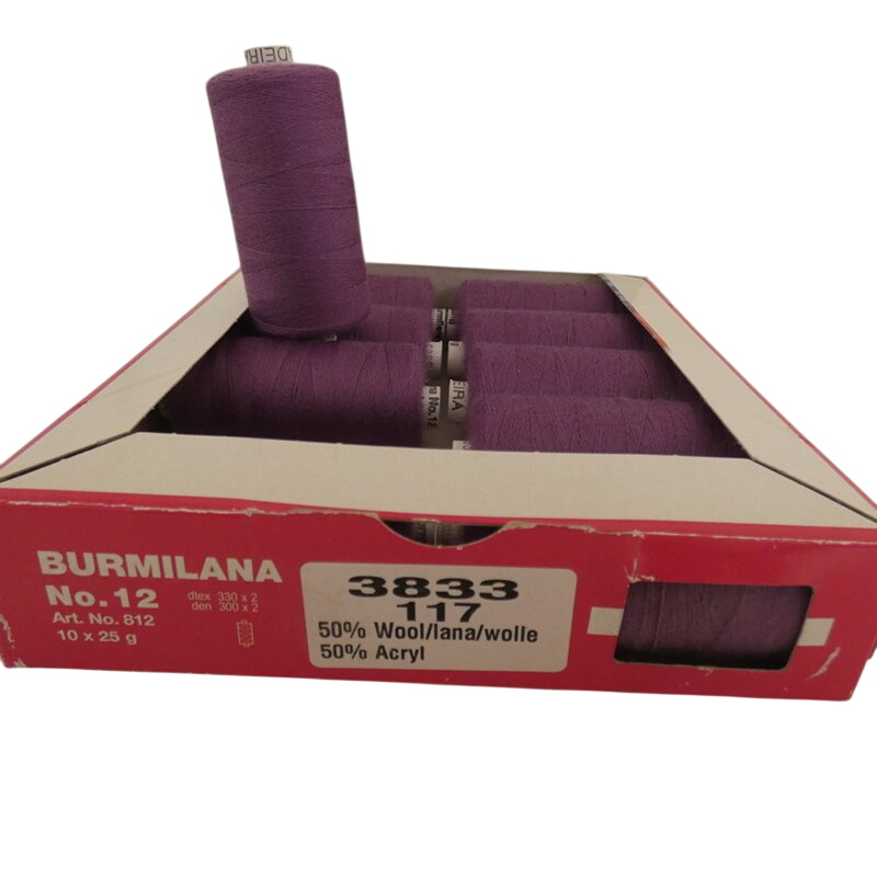 Boite de 10 bobines de 25gr BURMILANA n°12 de chez MADEIRA Très bon état -  reconditionné disponible sur Label Emmaüs
